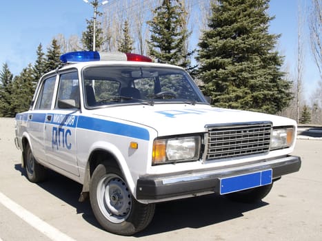 Car Russian road police