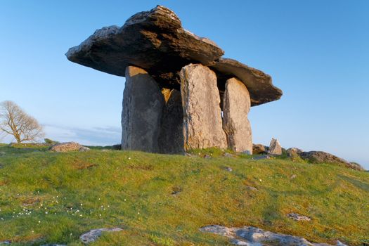 Poulnabrone dolmen at Western Ireland