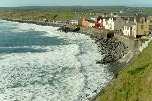 View of the coastal town of Lahinch, Ireland