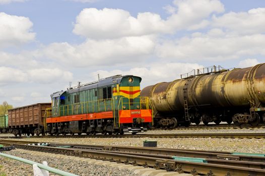 Russian railway locomotive, taken om May 2011