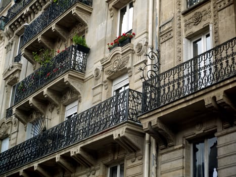 Typical apartment building i the center of Paris.
