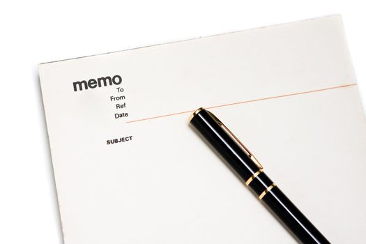 Blank memo pad notebook to insert text, copy space