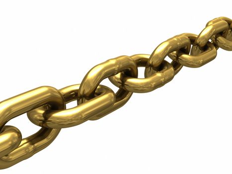3D Gold chain.