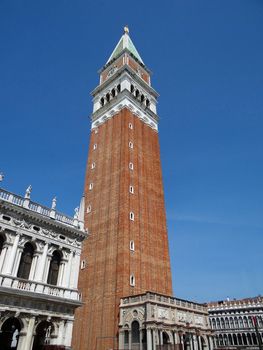 Venice with Campanile's tower on ST Mark's quare