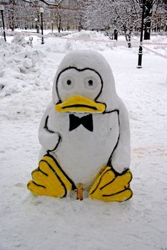 I have seen this snowman in city park of Tallinn, Estonia 