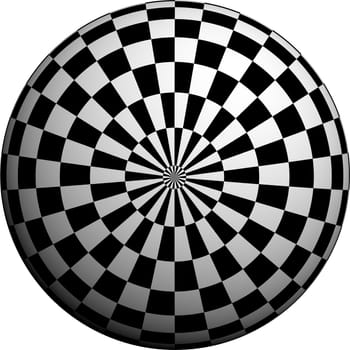 Round half tone images - round black white pattern design