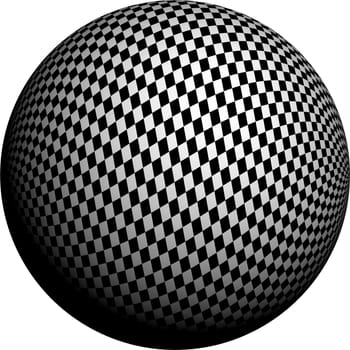 Round half tone images - round black white pattern design