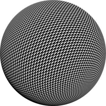 Round half tone images - round black white pattern design