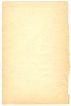 Old antique paper from a book or note pad blank retro background