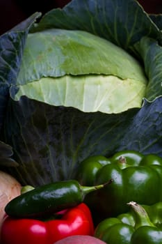 a ton of fresh vegetables from the farmers market