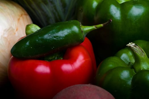 a ton of fresh vegetables from the farmers market