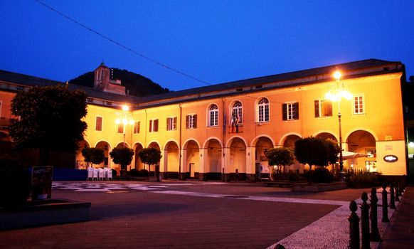 Piazza Cavour, Levanto, Italy