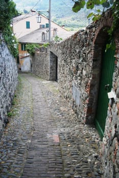 Village over Levanto, Italy