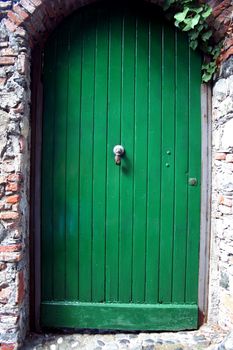 Green door