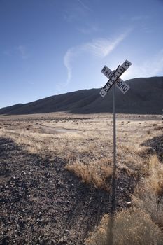 A old abandoned cabin in the desert. scenic house travel shack solitude