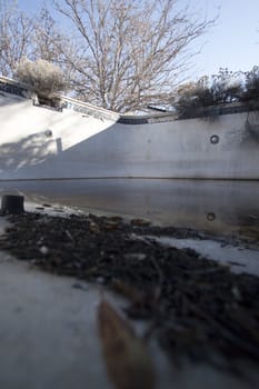 An old pool with nasty water