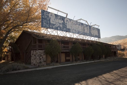 a abandoned mineral spa on teh river.