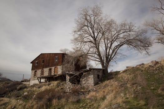 abandoned shack cabin house home wood structure grunge weathered