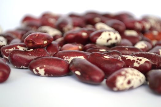 beans in bulk on a white background