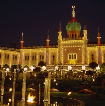 Tivoli Garden at night