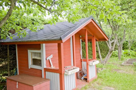 Traditional house for childish play in Finland