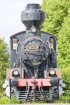 Old steam lokomotive taken in Finland on Kouvola railway station