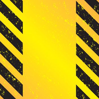 A grungy and worn hazard stripes texture in yellow and black.  