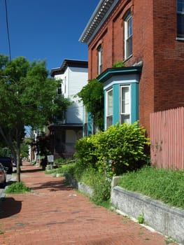 A city street in Portland Maine