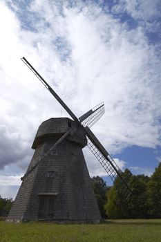 Old windmill National Museum of Lithuanian folk household RumsiskesLithuanian windmill 