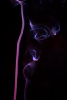 Abstrat smoke pattern on black background