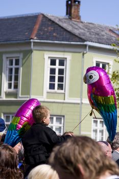 Norway's Constitution Day is most of all a celebration for kids. They love the parades, and especially when the weather's good they get ice cream, hot dogs and balloons.