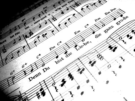 sheet of music