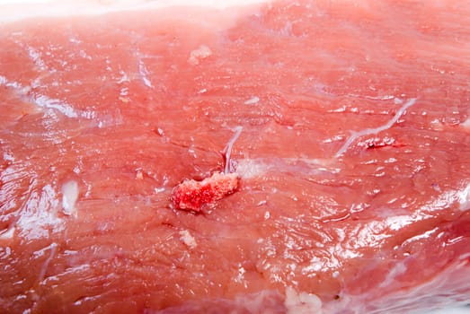   Fresh pork,  piece of gentile meat, protein food. Close-up