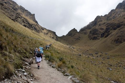 Capaq Nan trail, which leads from the village of Ollantaytambo to Machu Picchu, the so-called "Lost City of the Incas". There are many well-preserved ruins along the way, and hundreds of thousands of tourists from around the world make the three- or four-day trek each year, accompanied by guides.
