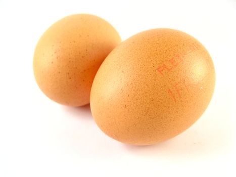 image of some eggs on a white background