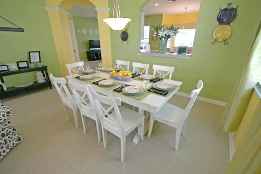 A Dining Room in a House in Florida.