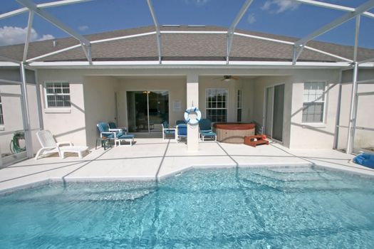 A Swimming Pool and Lanai in Florida.