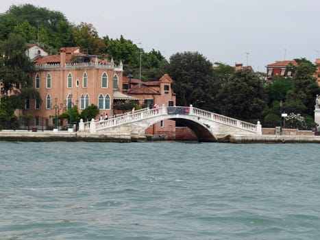 bridge and houses of Venice, Italy