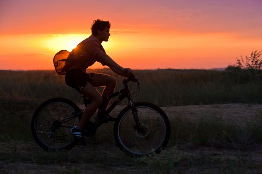 people series: summer cyclist on the subset light