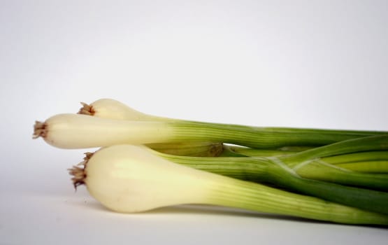 vegetables on a white background