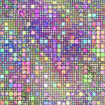 abstract texture of little dots and squares in soft colors