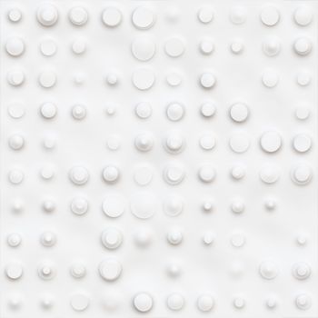 seamless texture of irregular rounds on white