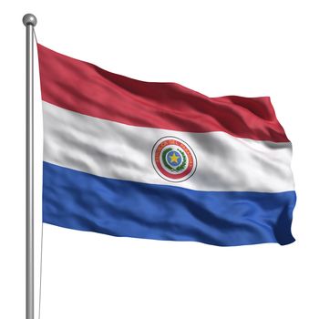 Flag of Paraguay (Isolated)