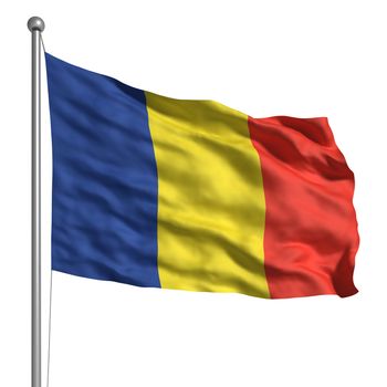 Flag of Romania (Isolated)