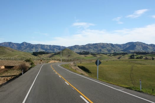 A beautiful road in New Zealand