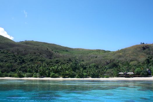 A beach on the beautiful islands of Fiji