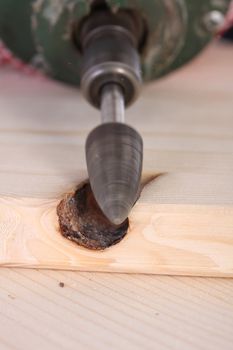 closeup shot of milling machinist in motion