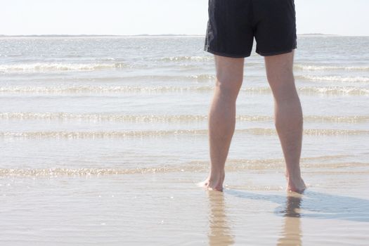 Man standing in the water