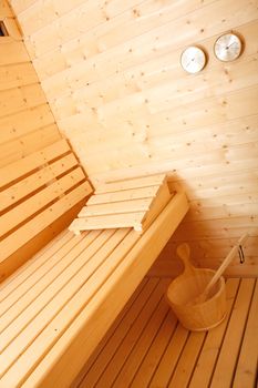 A beautiful sauna