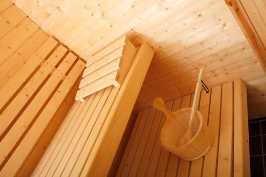 A beautiful sauna